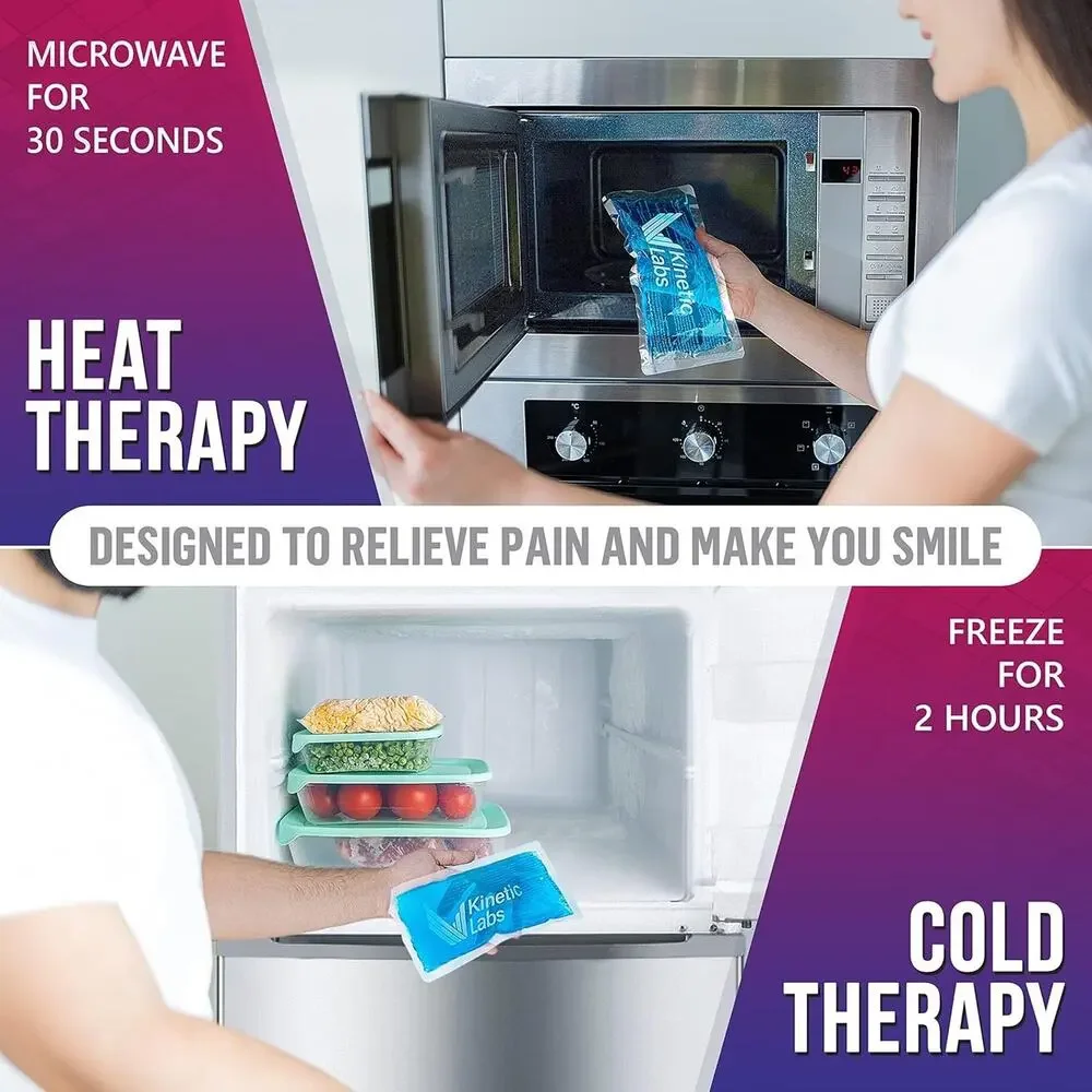Reusable Gel Ice Packs for Injuries by Kinetic Labs (2 Pack) - Hot Cold Packs fo - Picture 3 of 3